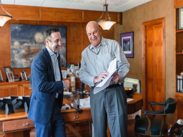 Ed Ciarimboli meeting with CFOO Joseph Schintz.